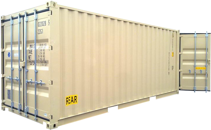 Standard Shipping Container Side View