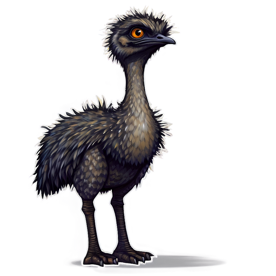 Standing Emu Png 06252024