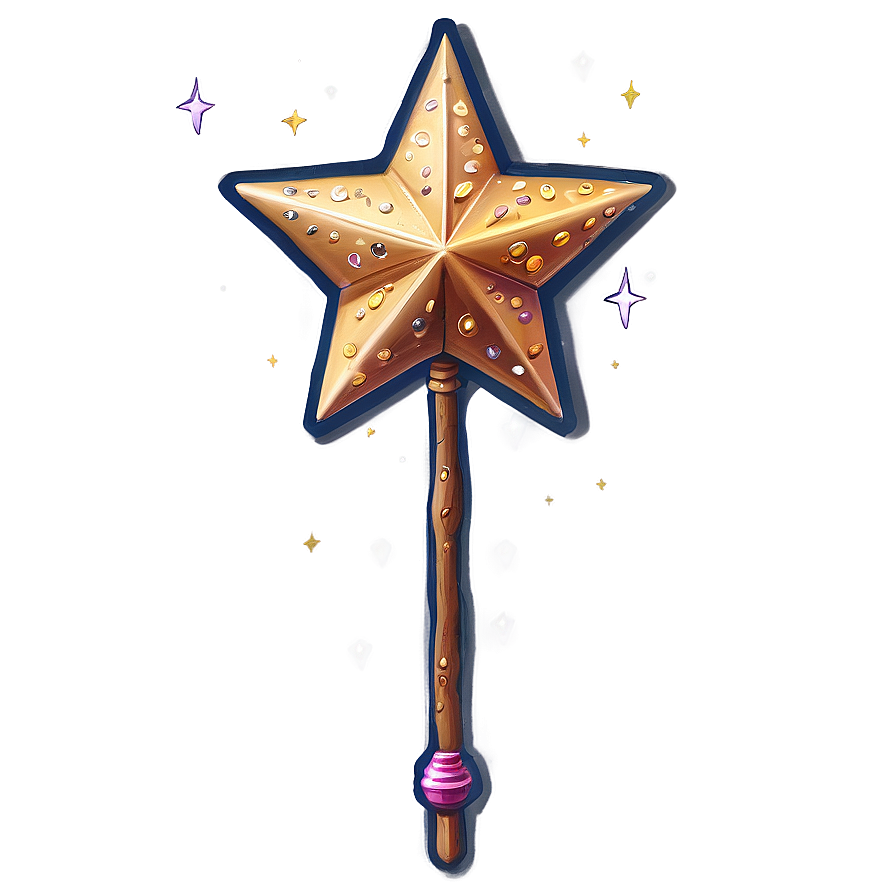 Star Fairy Wand Png 06292024