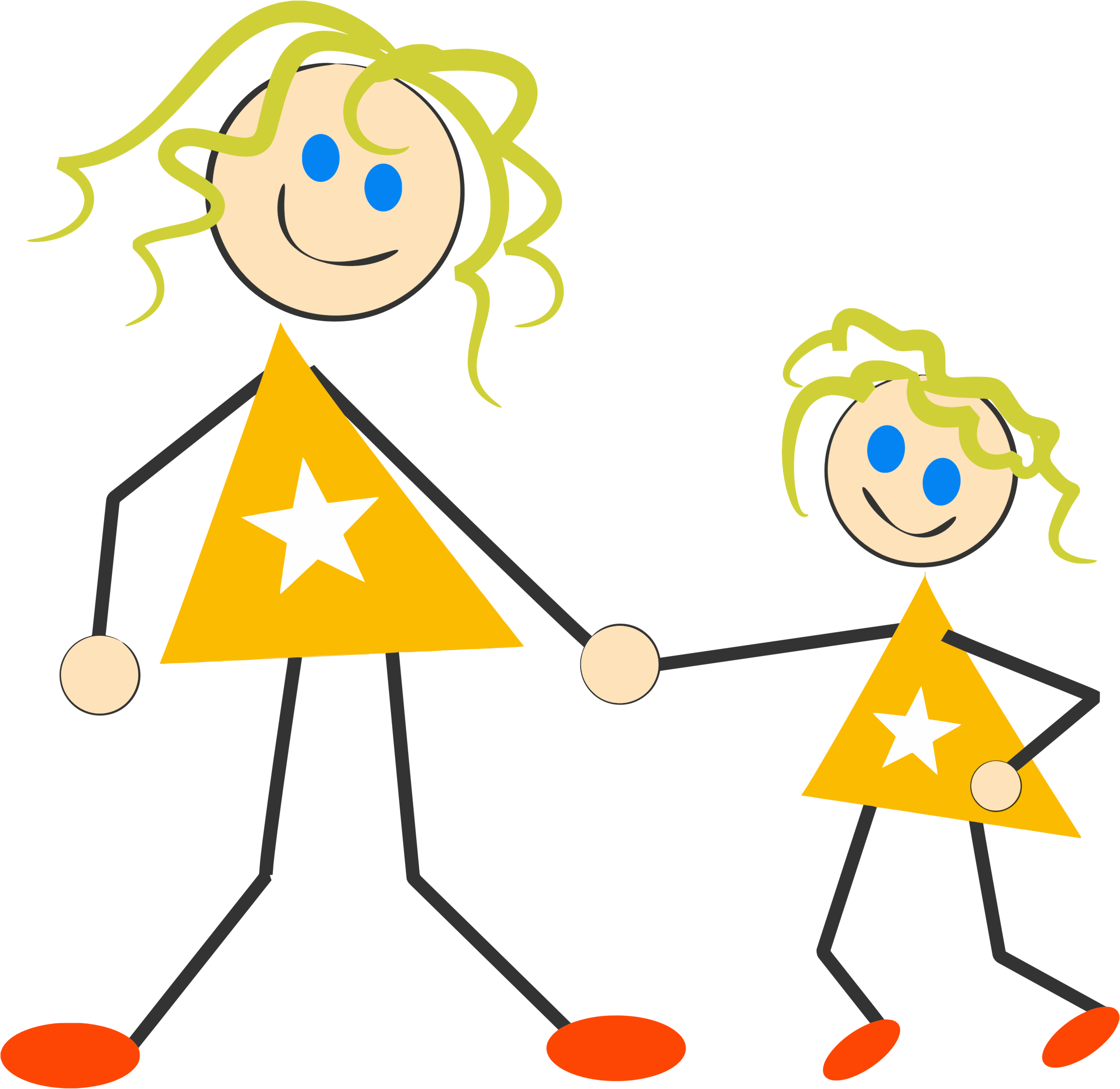 Star Shaped Family Illustration