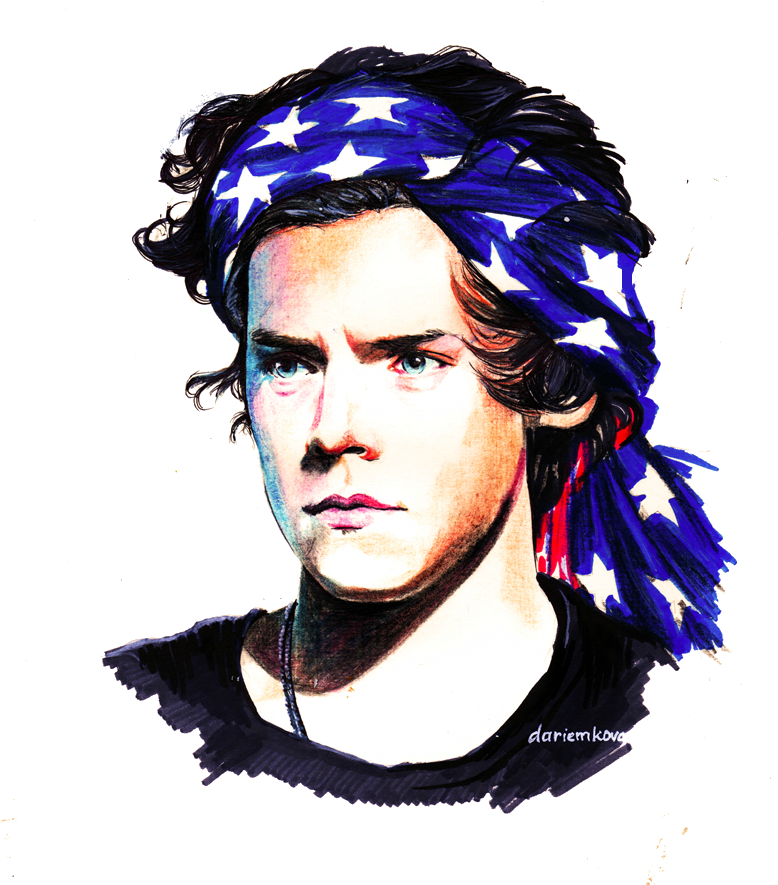 Star Spangled Bandana Portrait