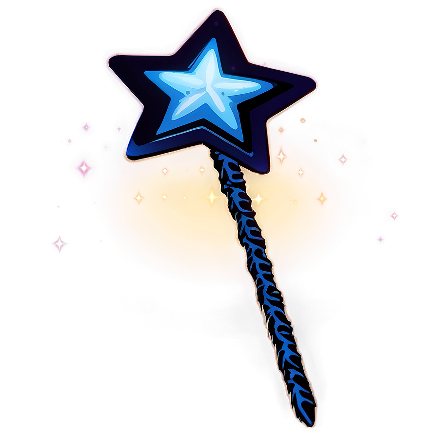 Star Wand Silhouette Png 06132024