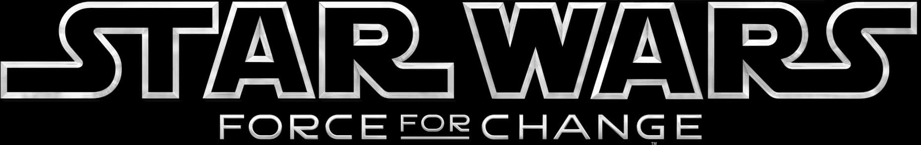 Star Wars Force For Change Logo