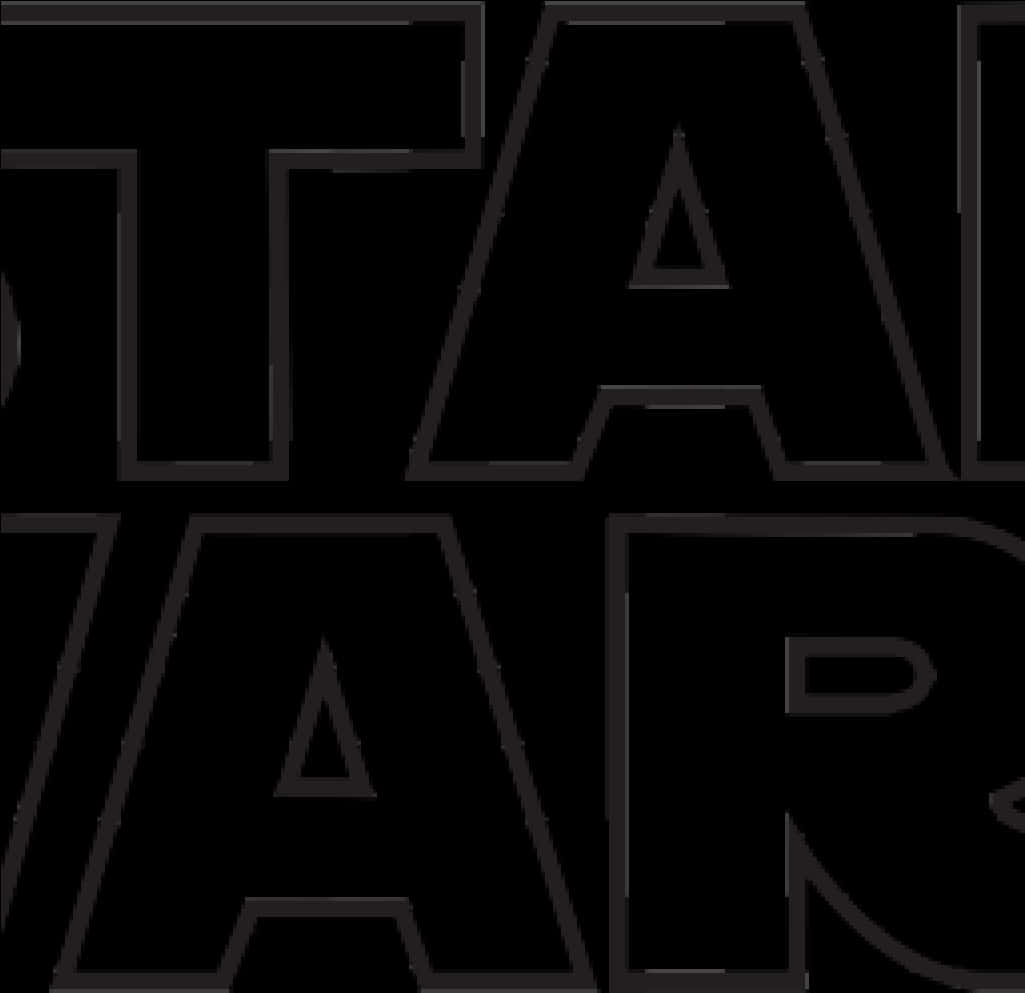 Star Wars Logo Blackand White