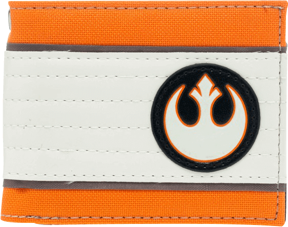 Star Wars Logo Orangeand White Wallet