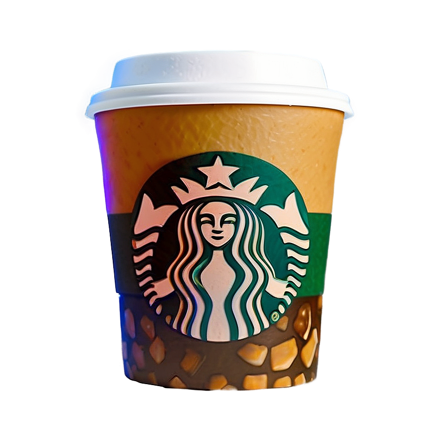 Starbucks Cup With Latte Art Png 06292024