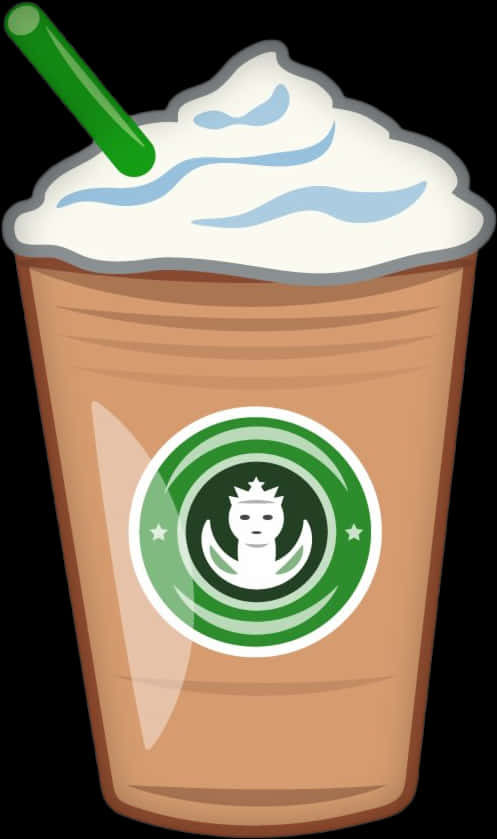 Starbucks Frappuccino Cartoon Illustration