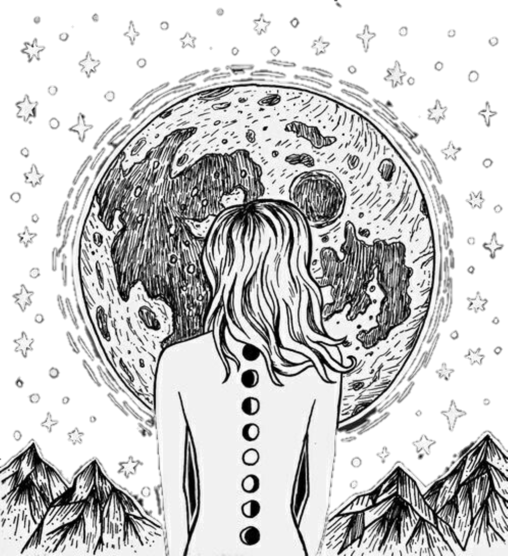 Stargazing Contemplation Art