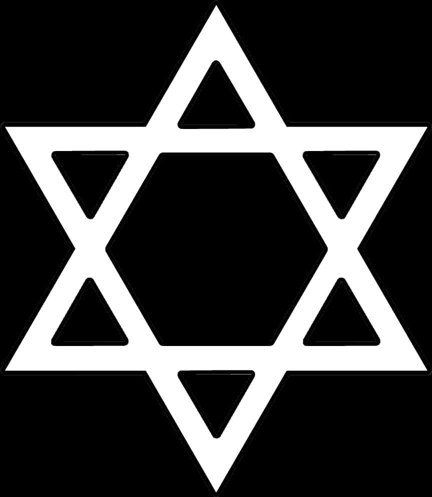 Starof David Symbol Black Background