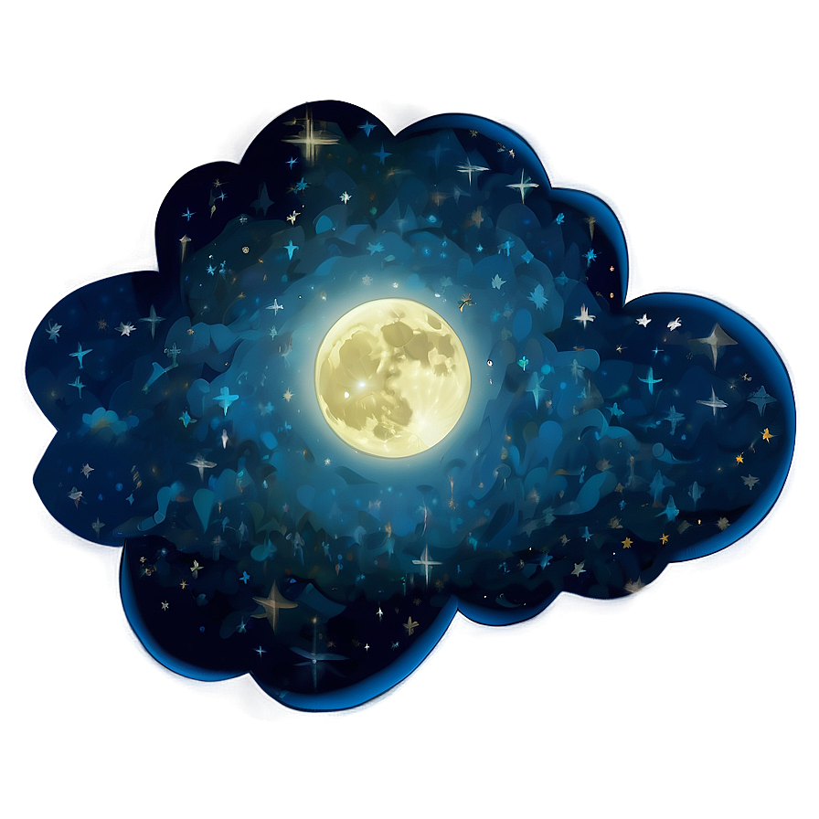 Starry Night Cloud Png 89