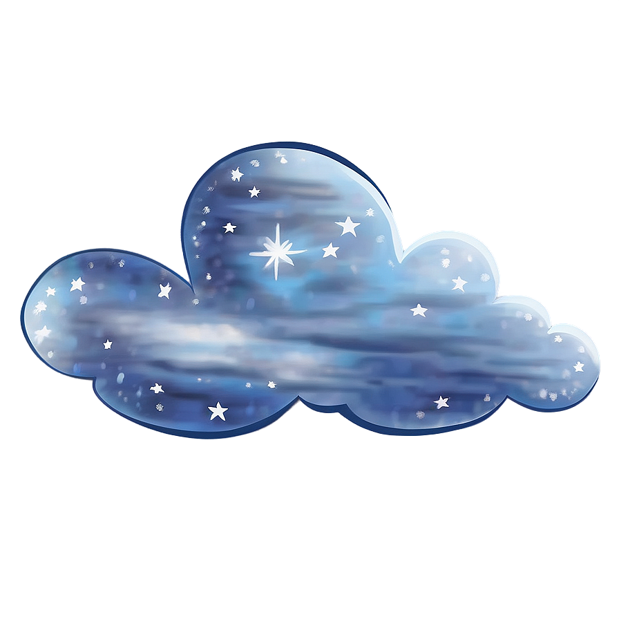 Starry Night Cloud Png Bgf