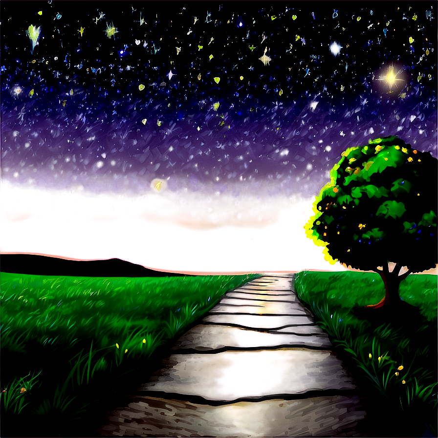 Starry Night Path Png 06202024