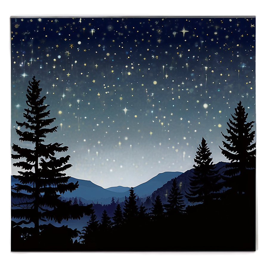 Starry Night Woods Png Jsg90