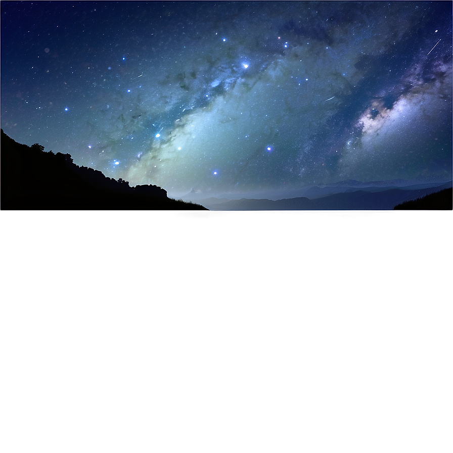 Starry Sky Landscape Png 06252024