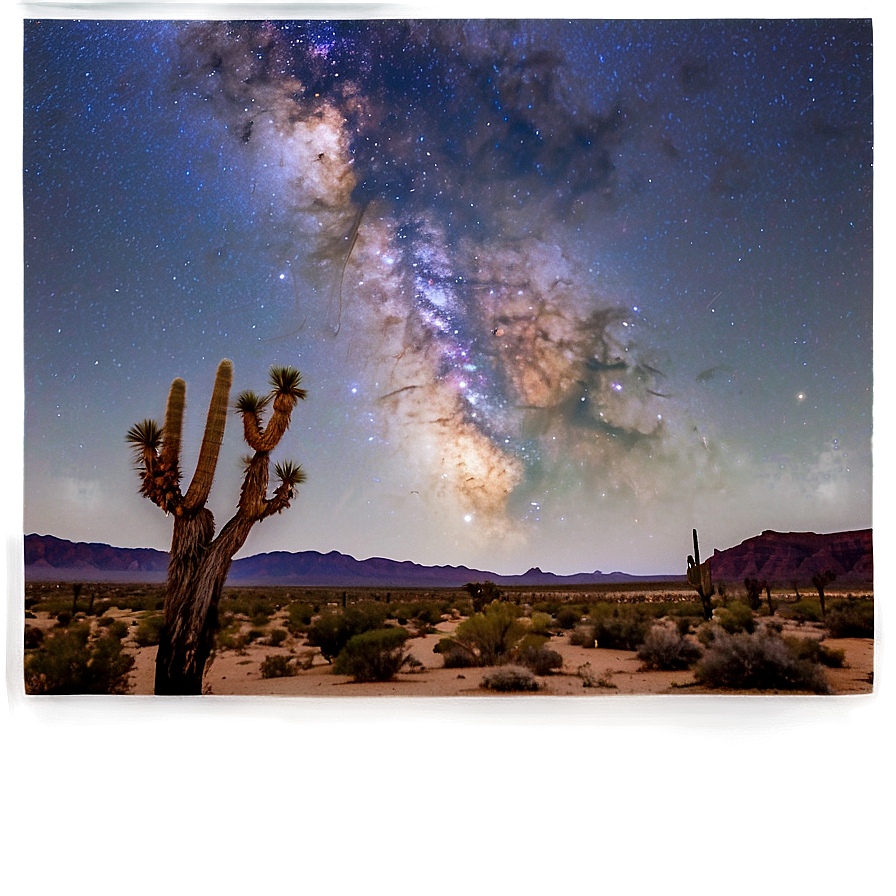 Starry Sky Over Desert Png Bmi18