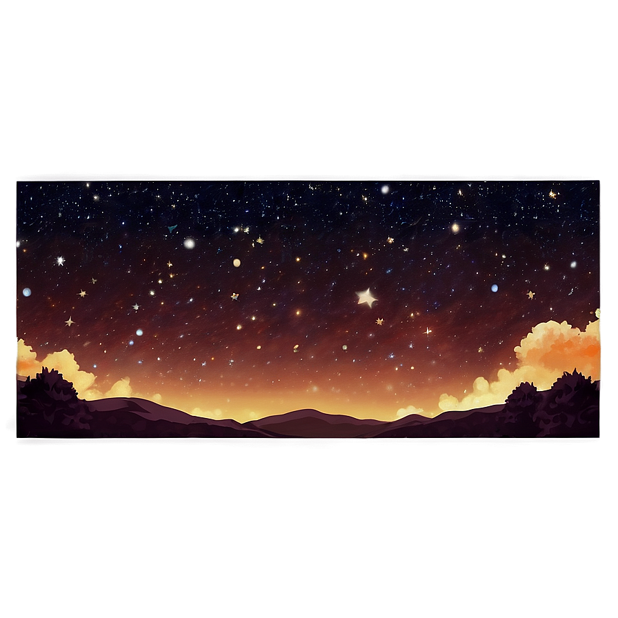 Starry Sky Vista Png Jpd32