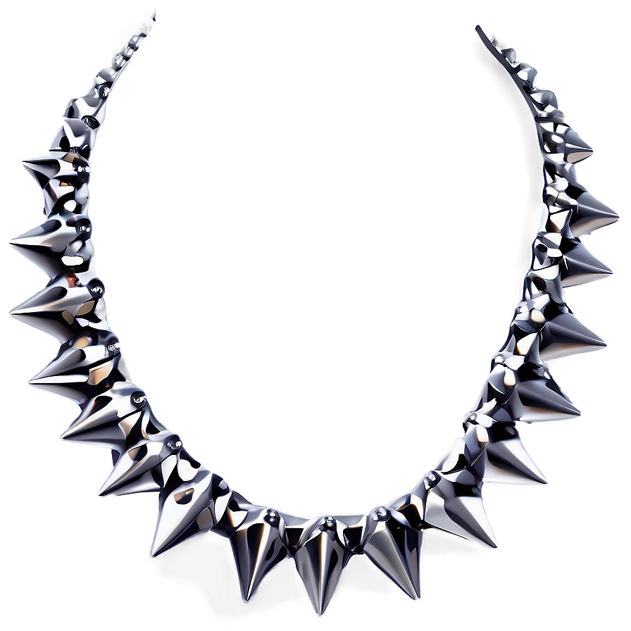 Statement Spiked Choker Necklace Png Lpi75