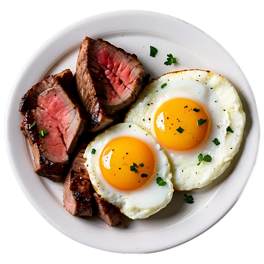 Steak And Eggs Breakfast Png 05252024