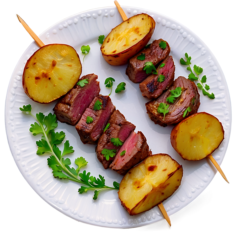 Steak And Potato Skewers Png 12