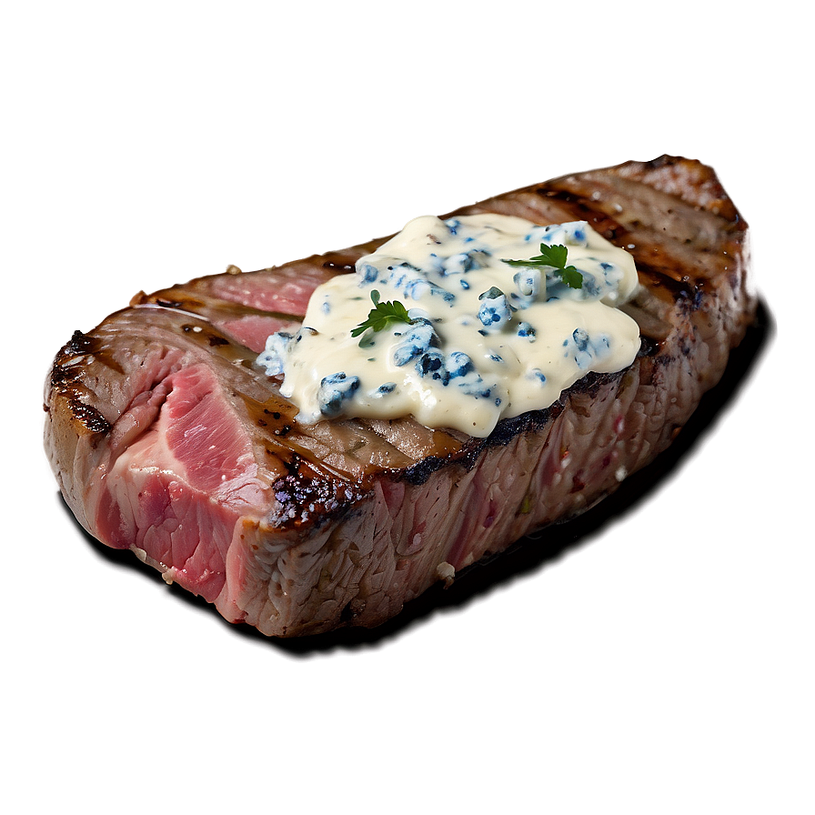 Steak With Blue Cheese Png Rso