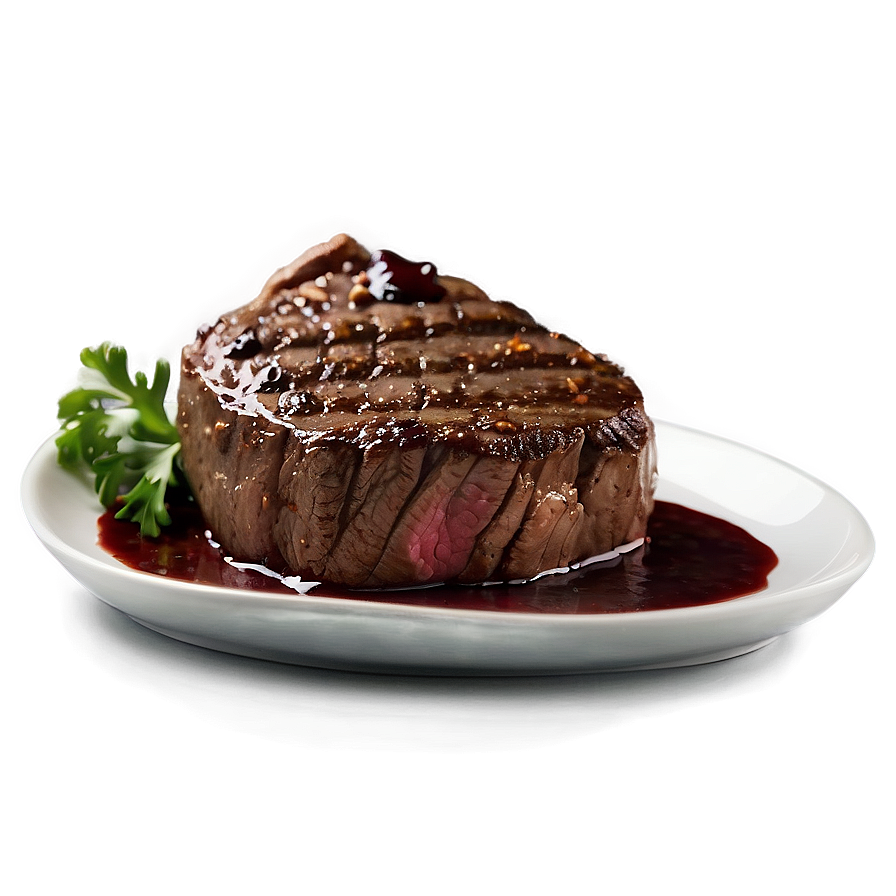 Steak With Red Wine Sauce Png Fqm97