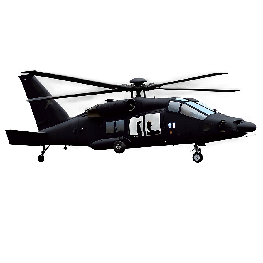 Stealth Black Hawk Helicopter Png 06252024