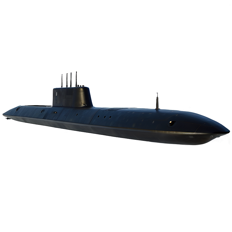 Stealth Submarine At Night Png 05252024