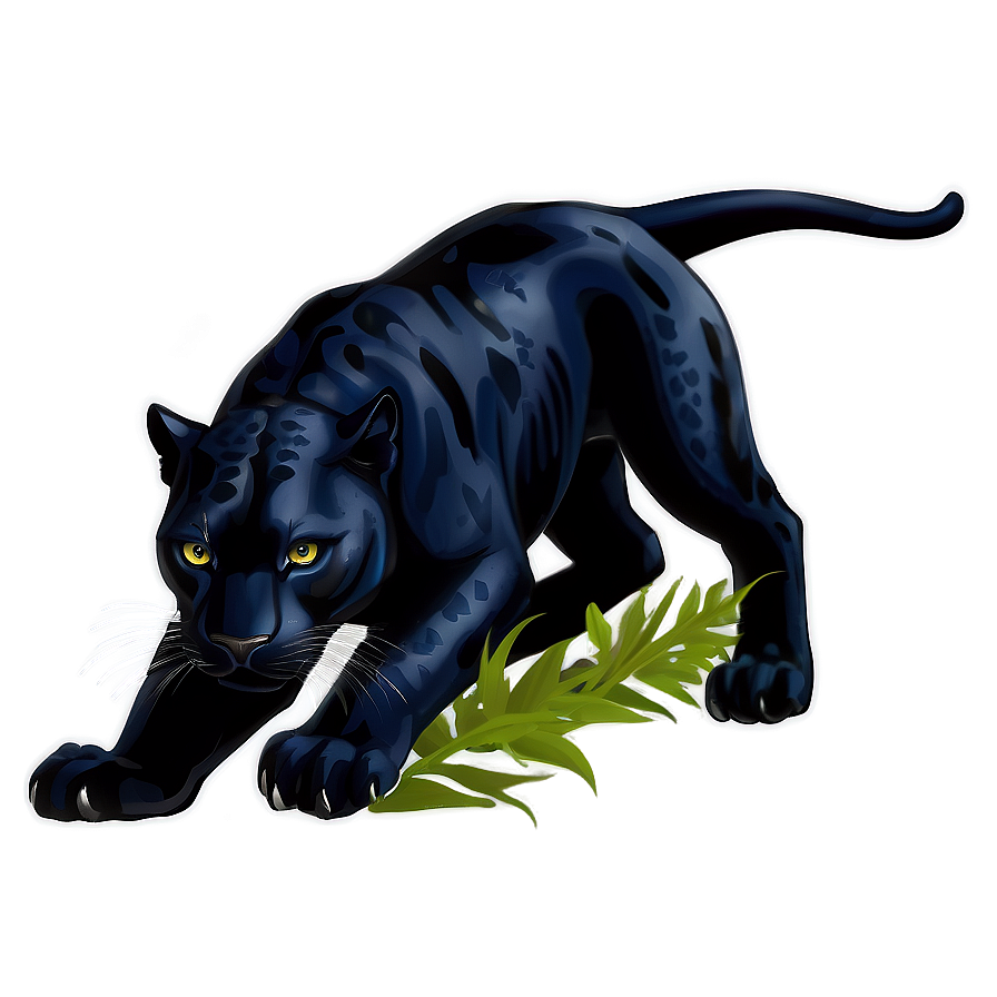 Stealthy Panther Illustration Png 05242024