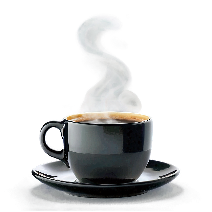 Steaming Black Coffee Png 27