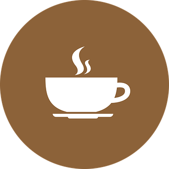 Steaming Coffee Cup Icon