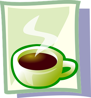 Steaming Coffee Cup Vector