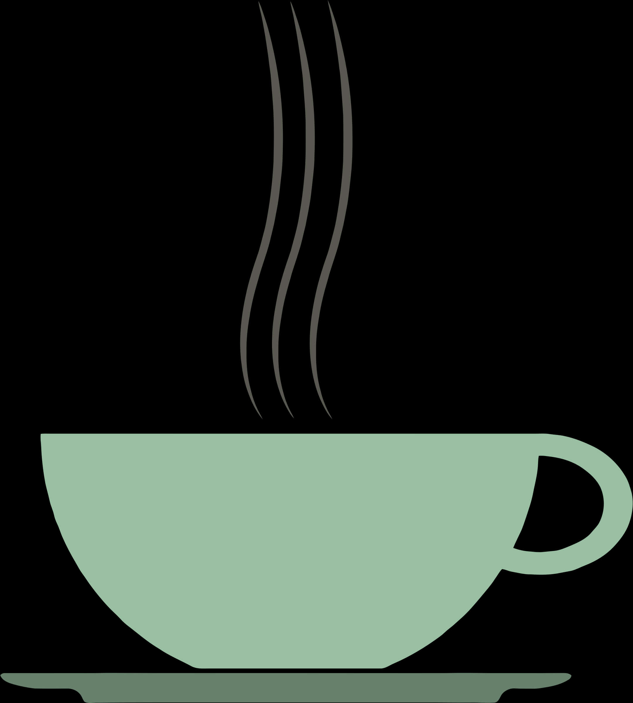 Steaming Cup Silhouette