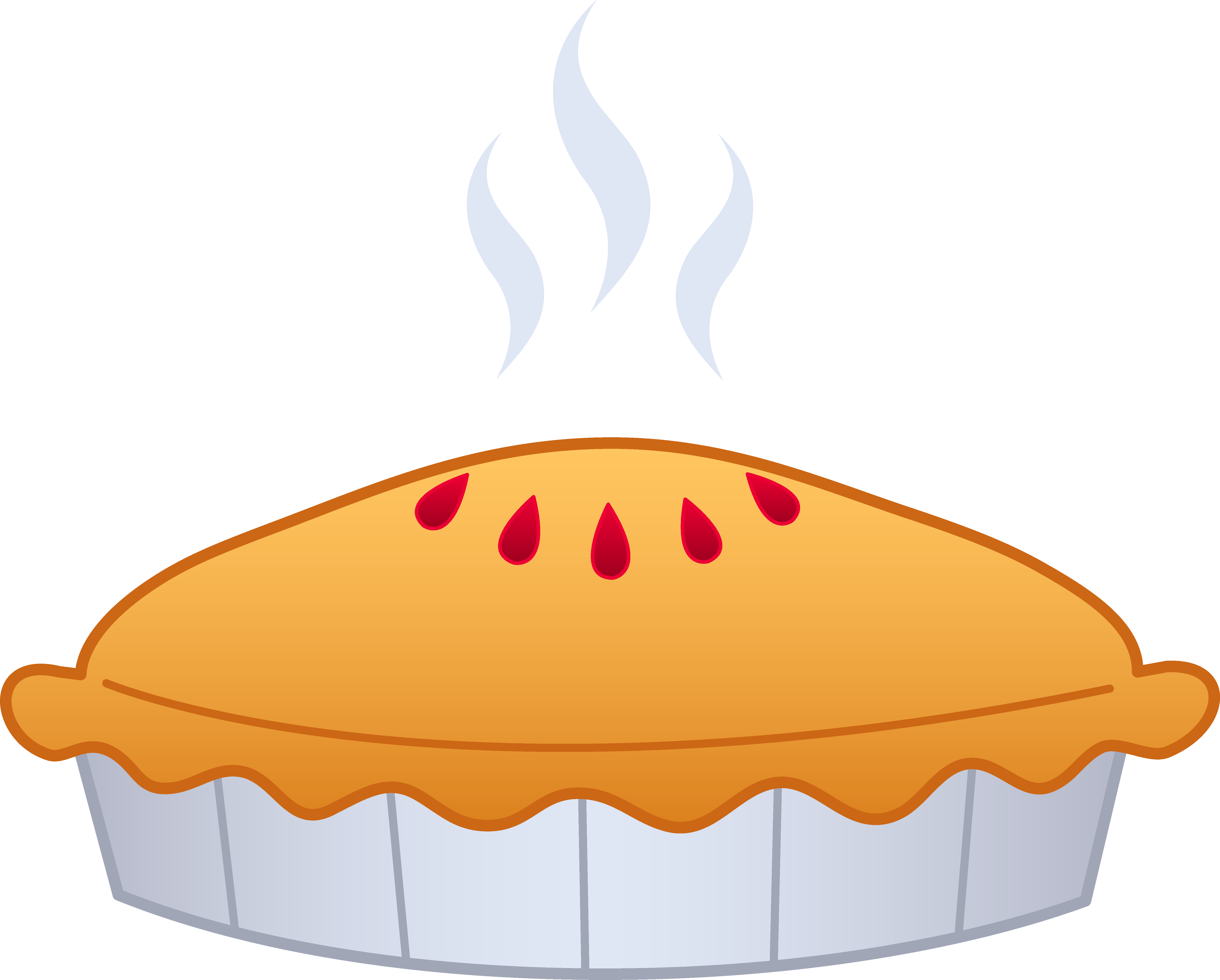 Steaming Fresh Pie Illustration