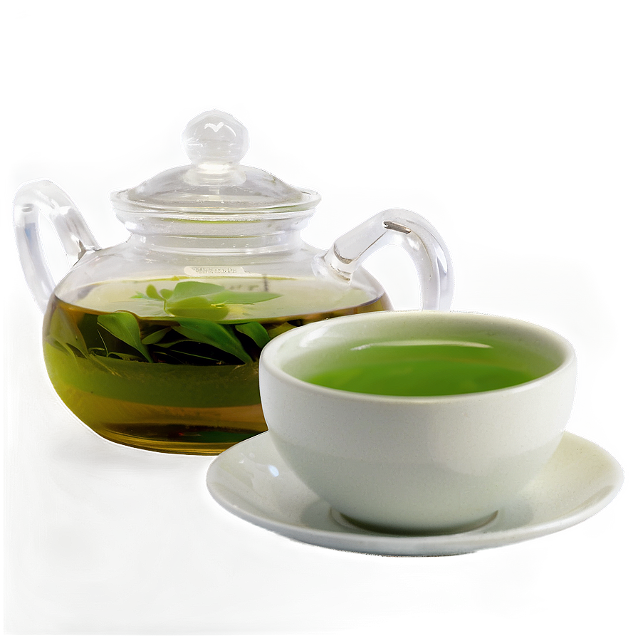 Steaming Green Tea Pot Png 90