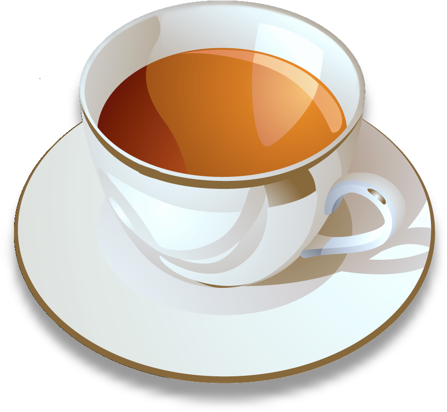 Steaming Tea Cup Vector