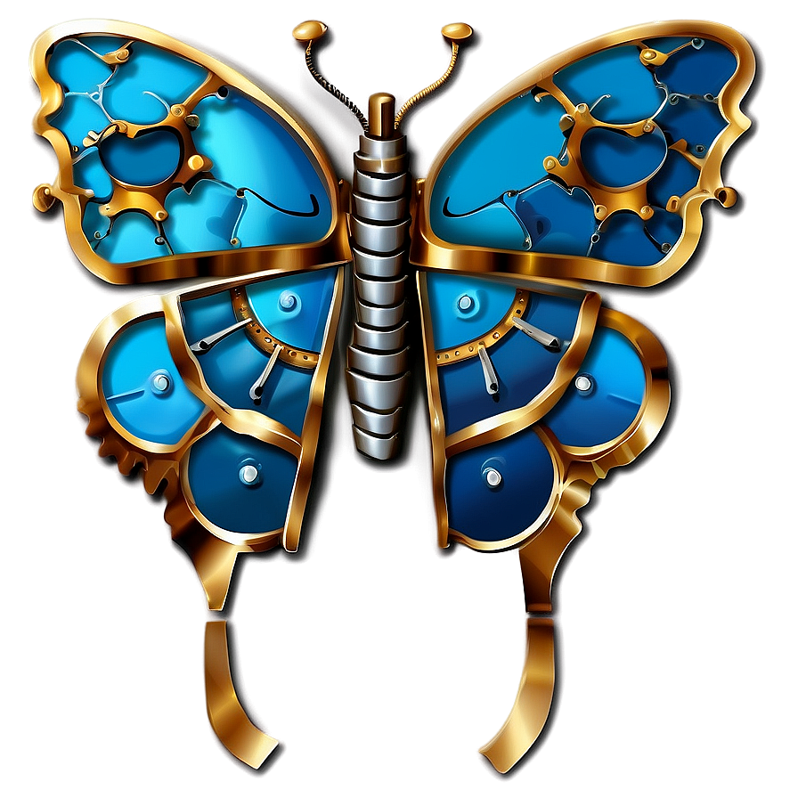 Steampunk Butterfly Gears Png Nfj