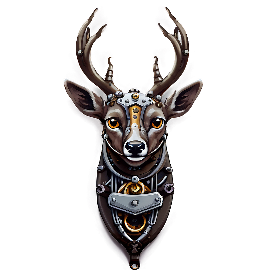 Steampunk Deer Design Png 05062024