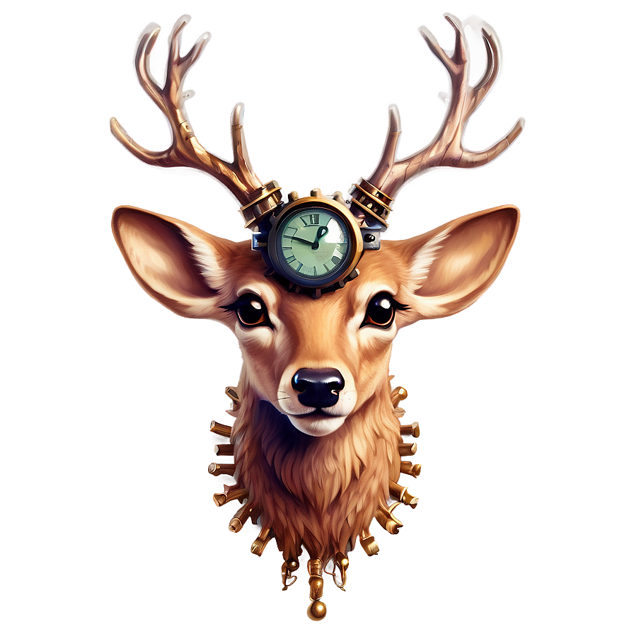 Steampunk Deer Design Png Kvh60