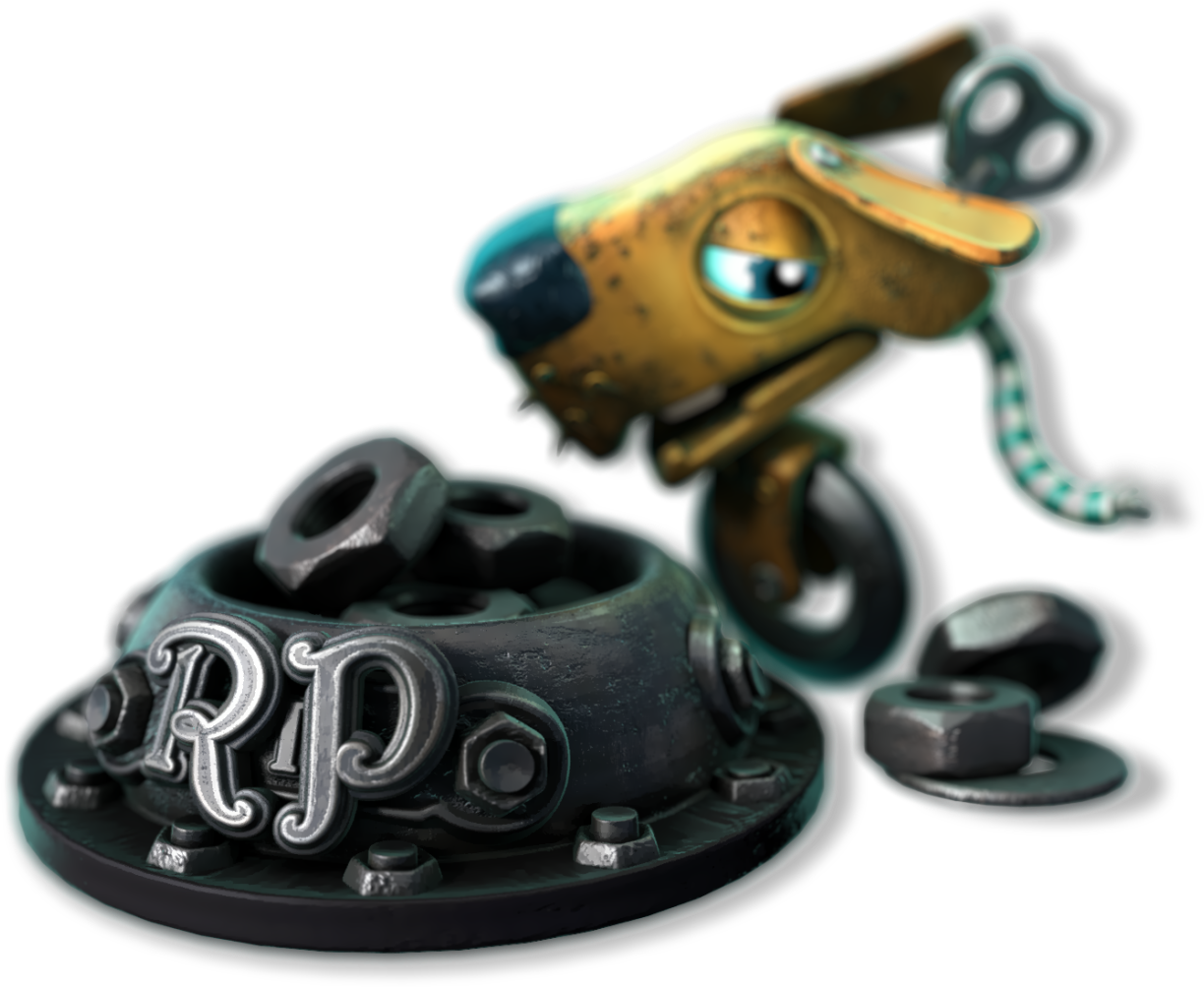 Steampunk Dog Sculpture