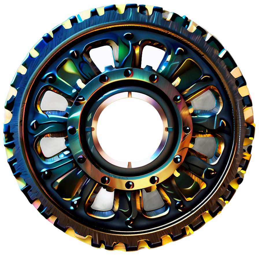 Steampunk Gear Disc Png Itn87