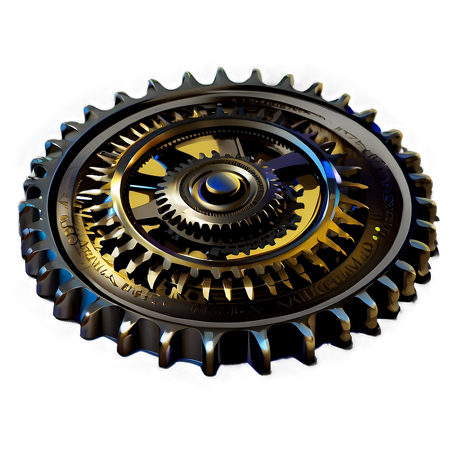 Steampunk Gear Disc Png Wno38