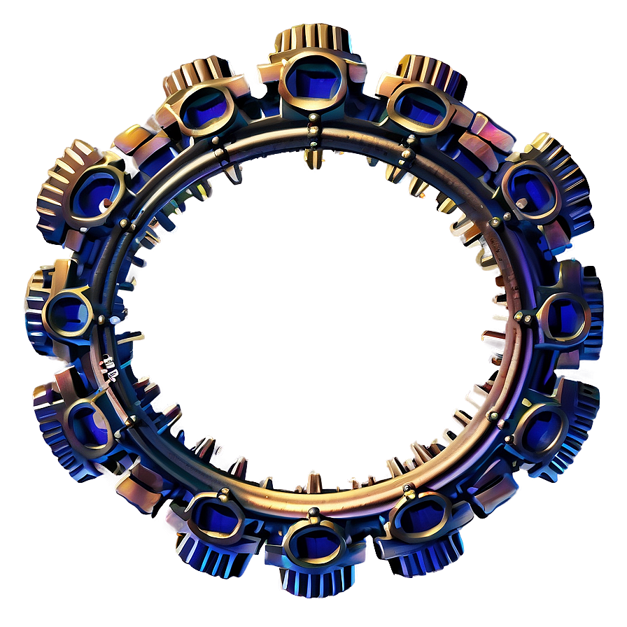 Steampunk Gear Wreath Png 05242024