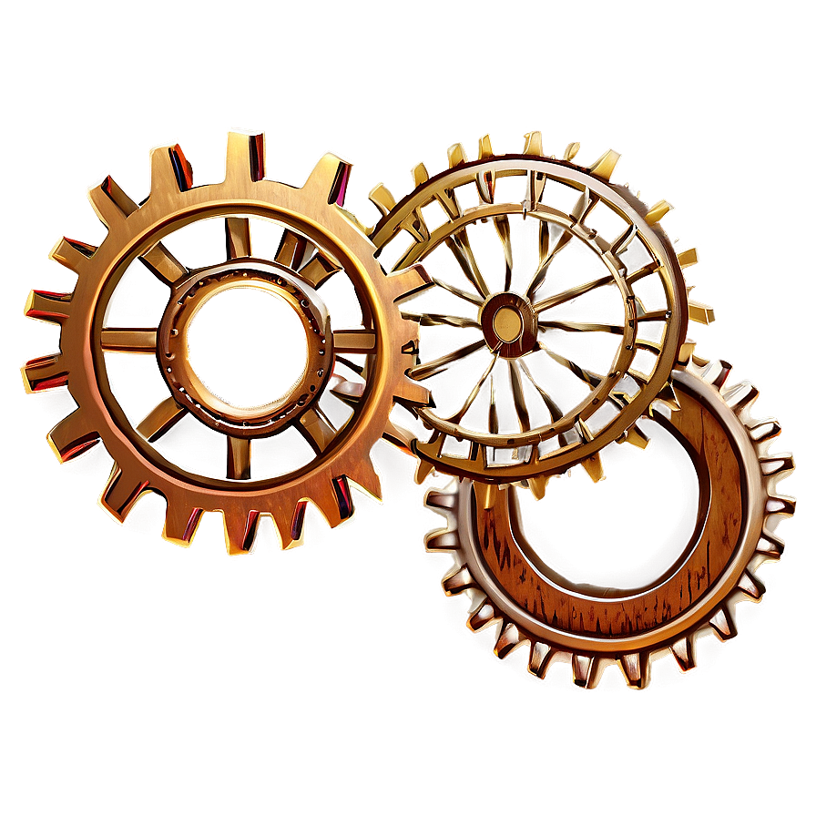 Steampunk Gear Wreath Png Iie50