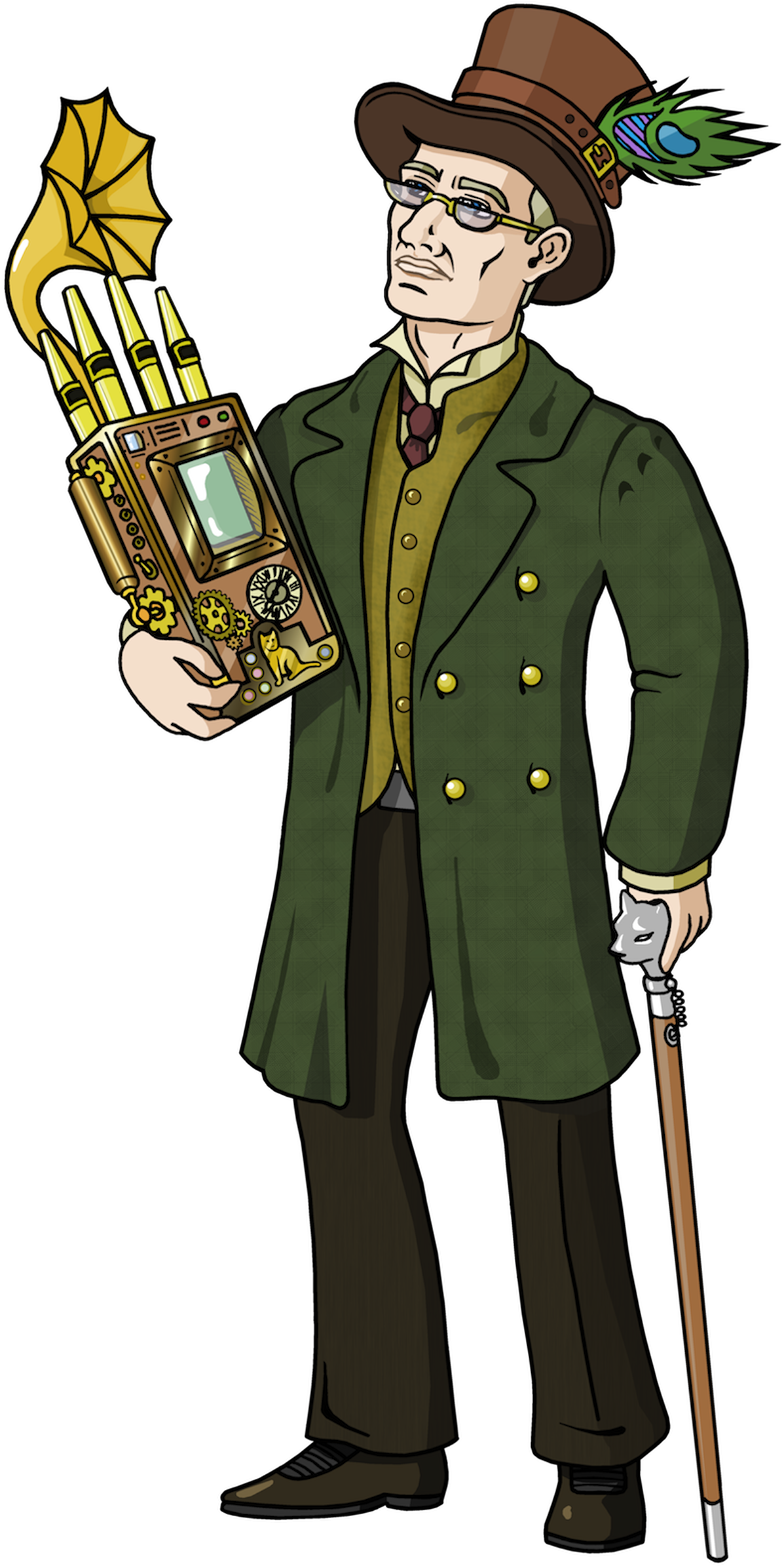 Steampunk Gentlemanwith Gadget