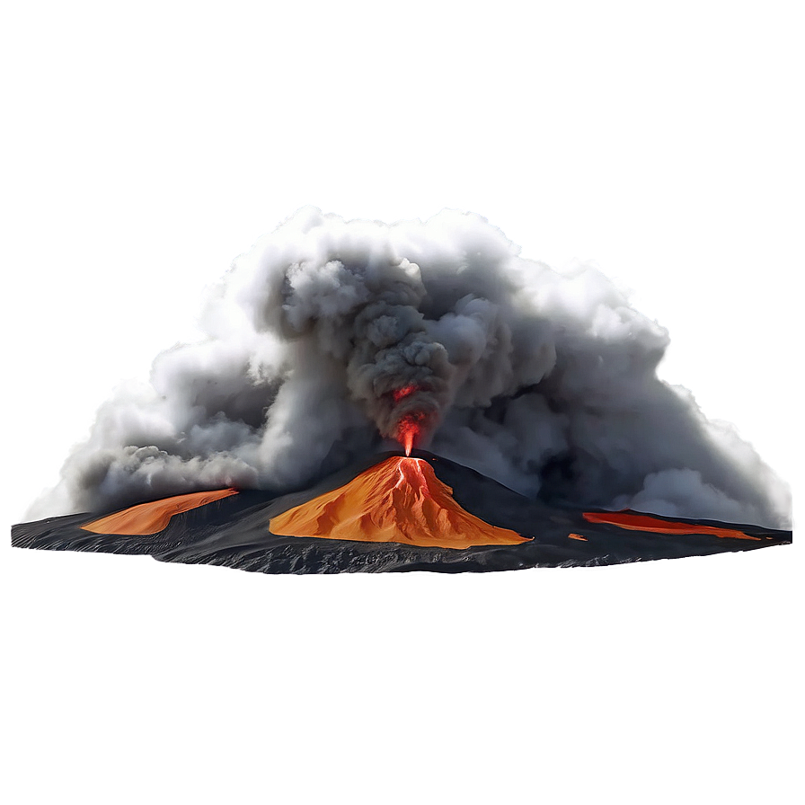 Steamy Volcano Eruption Png 32