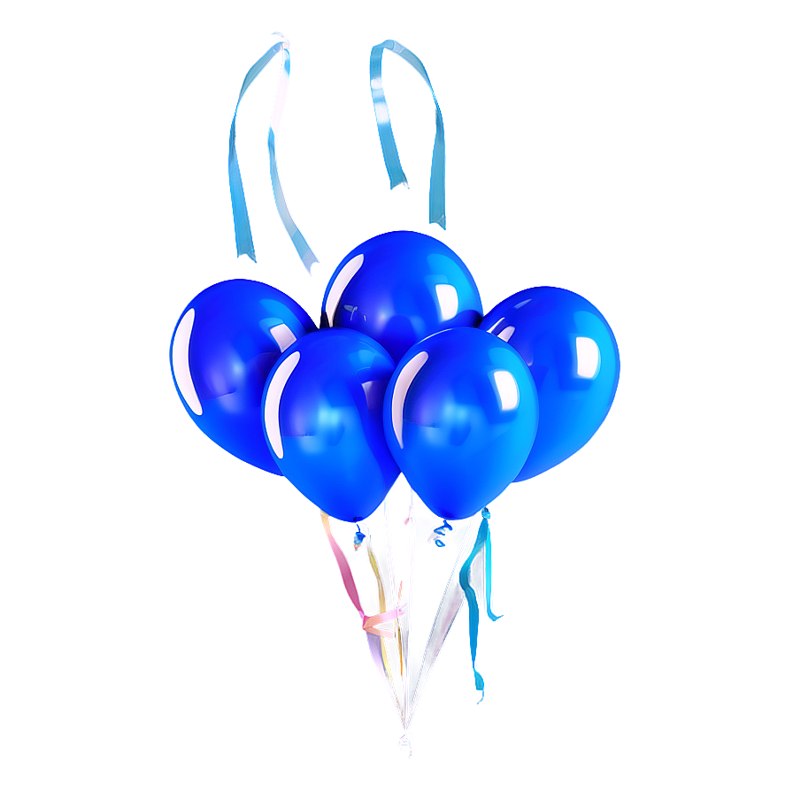 Steel Blue Balloons Png 06122024