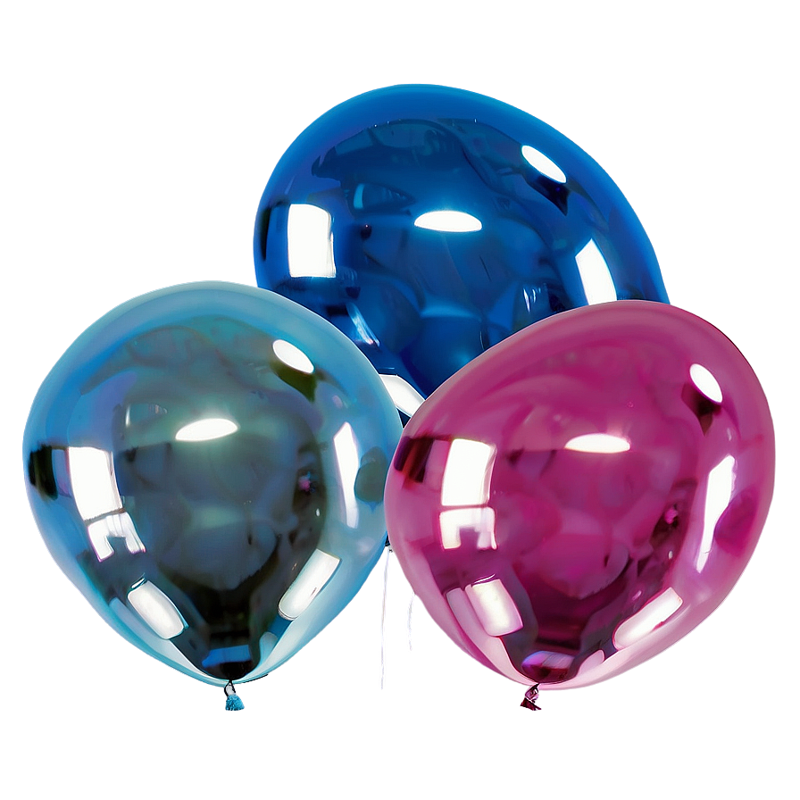 Steel Blue Balloons Png 06122024