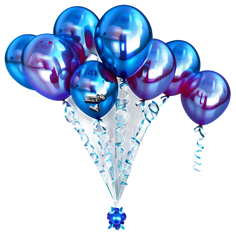 Steel Blue Balloons Png Aoy