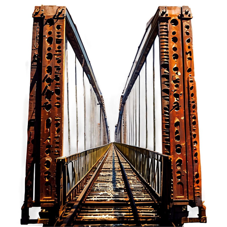 Steel Bridge Over Railroad Tracks Png 58