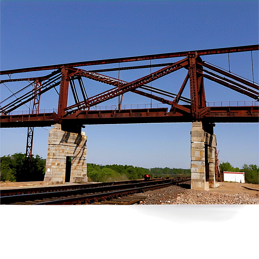 Steel Bridge Over Railroad Tracks Png 9